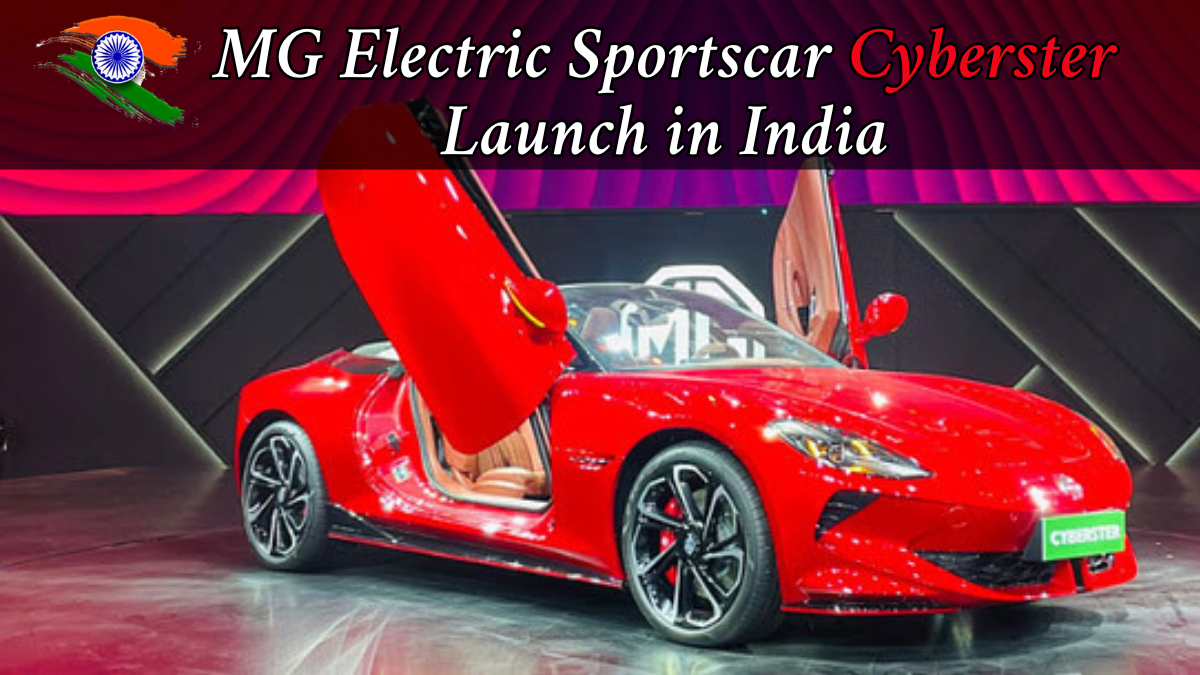 MG Cyberster EV: India Launch Confirmed for January 2025