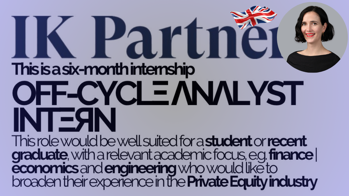 IK Partners Off-Cycle Internship Opportunities for 2025- Apply Fast